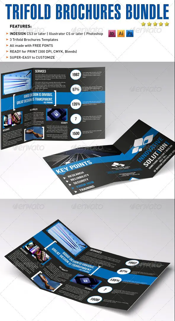 Tri-fold Brochures Bundle