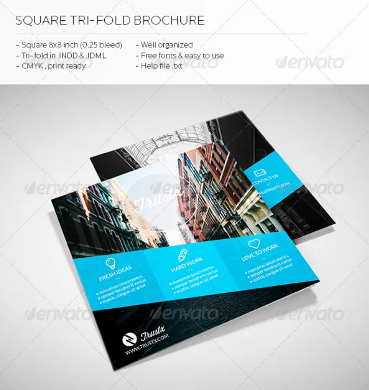 Trustx - Square Tri-Fold Brochure