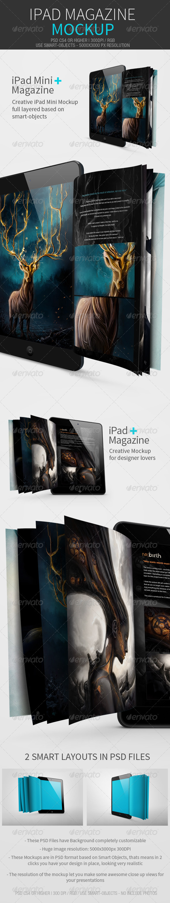 iPad Magazine Mockup