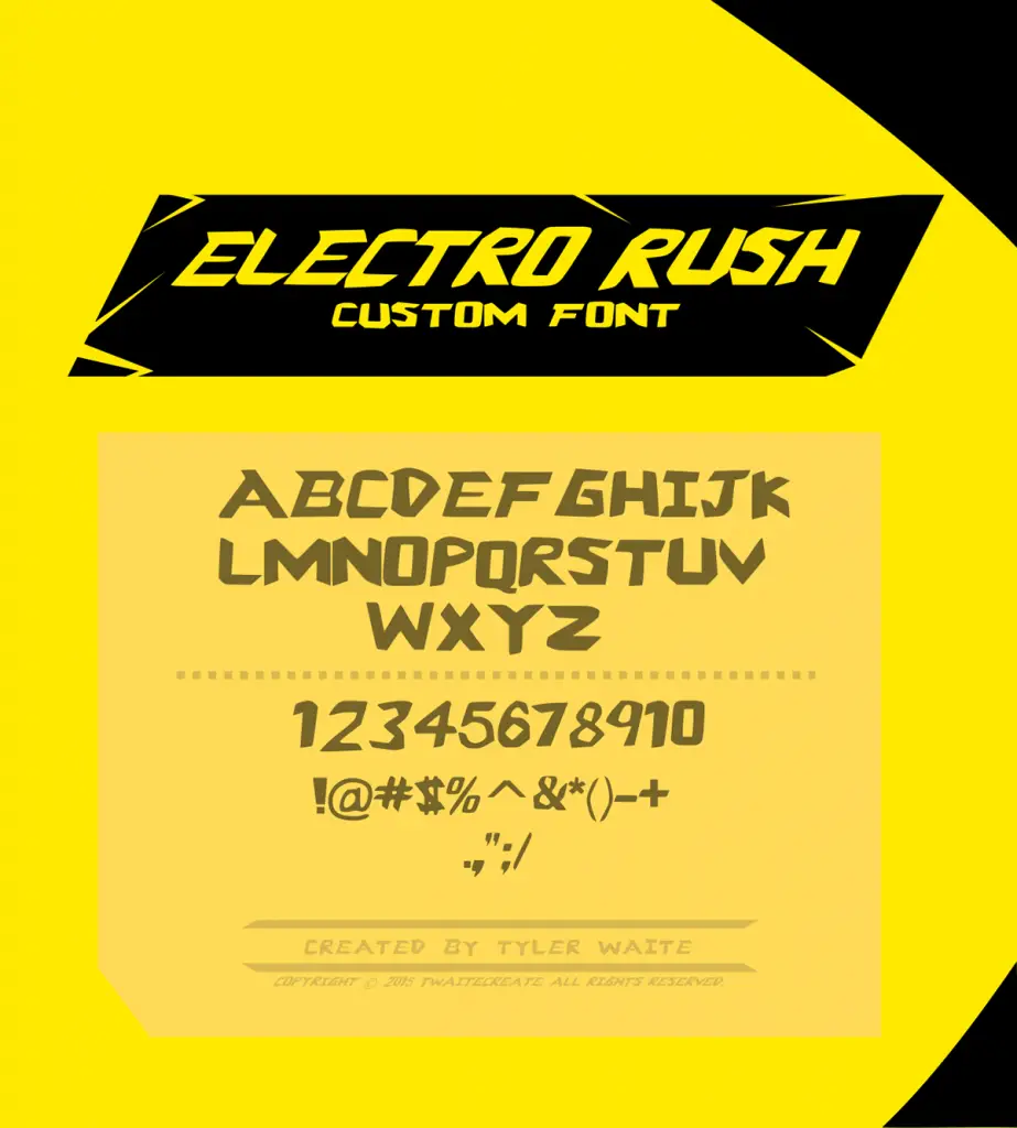 Electro Rush Font