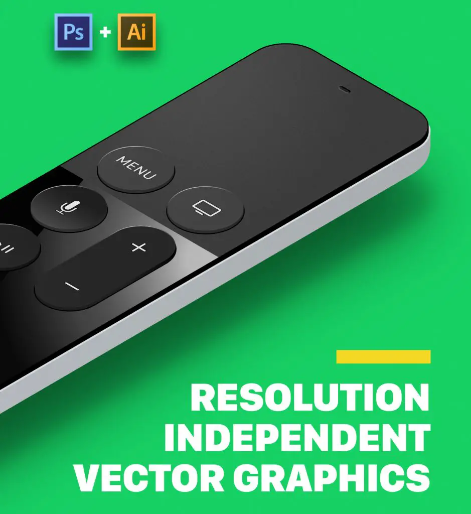 Free Apple TV Vector Mockups Kit