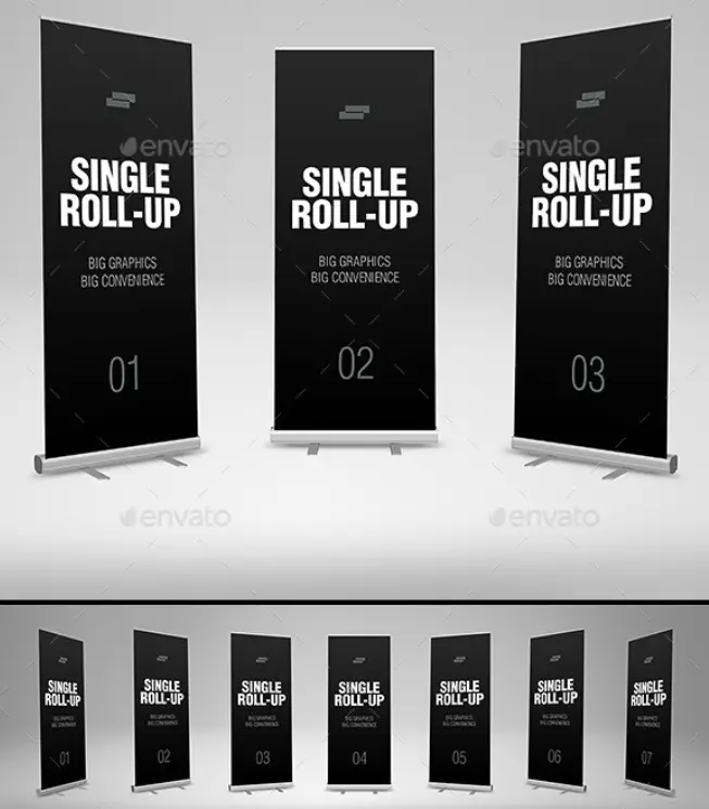 Roll Up Banner Mock-Up