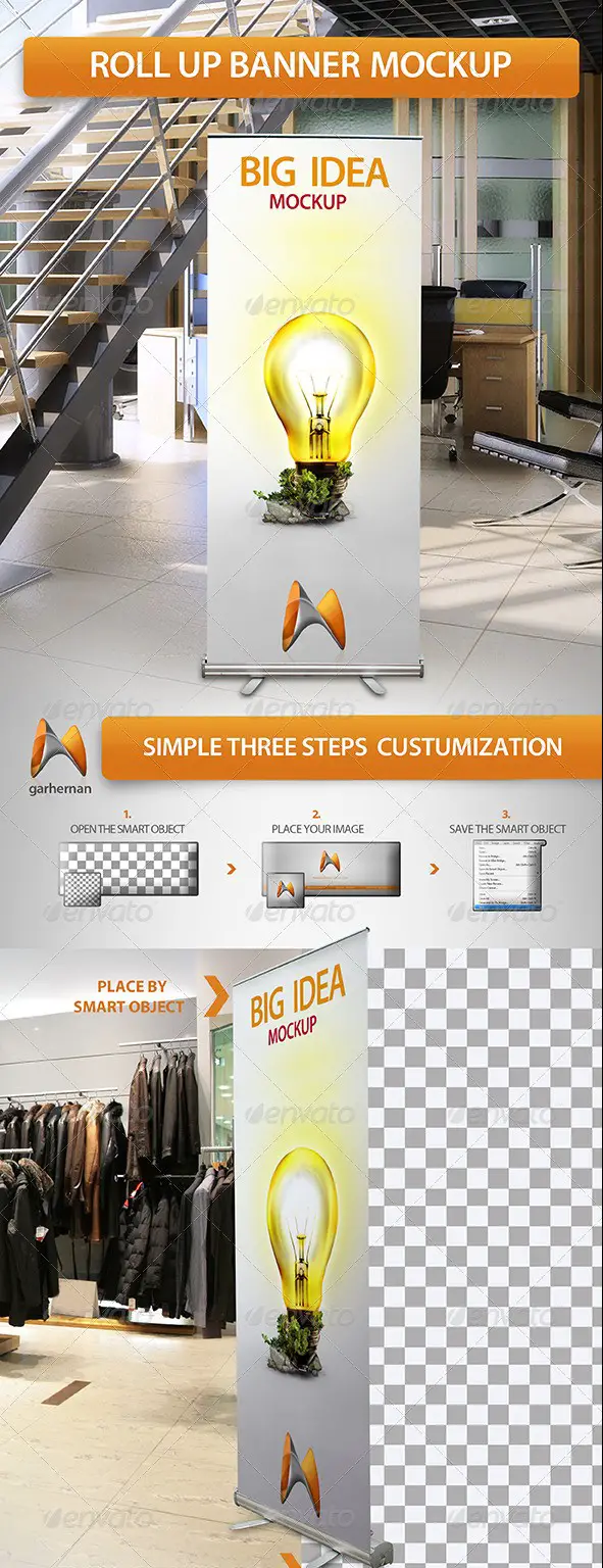 Roll Up Banner Mockup