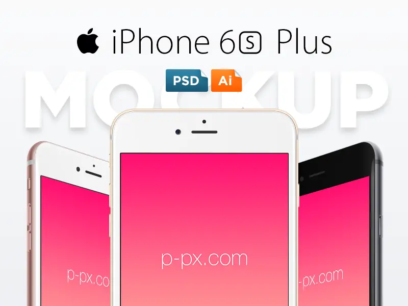 iPhone 6S Plus Free Vector PSD + Ai Template