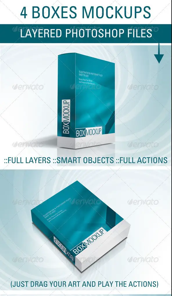 Download 4 Box Mockup Free Download Mockup PSD Mockup Templates