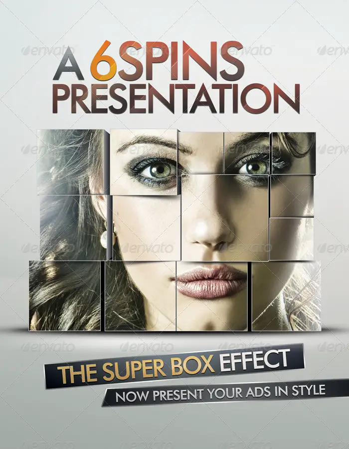 Ad And Party Flyer Template With Super Box Effect
