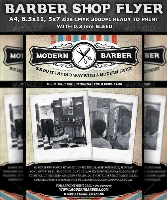 Barber Shop Flyer Template