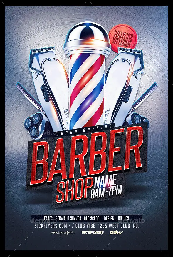 Barbershop Flyer Template