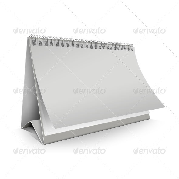 Blank Desk Calendar