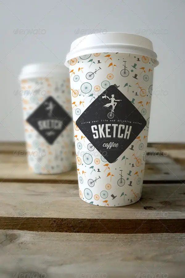 Coffee cup Branding Mockup