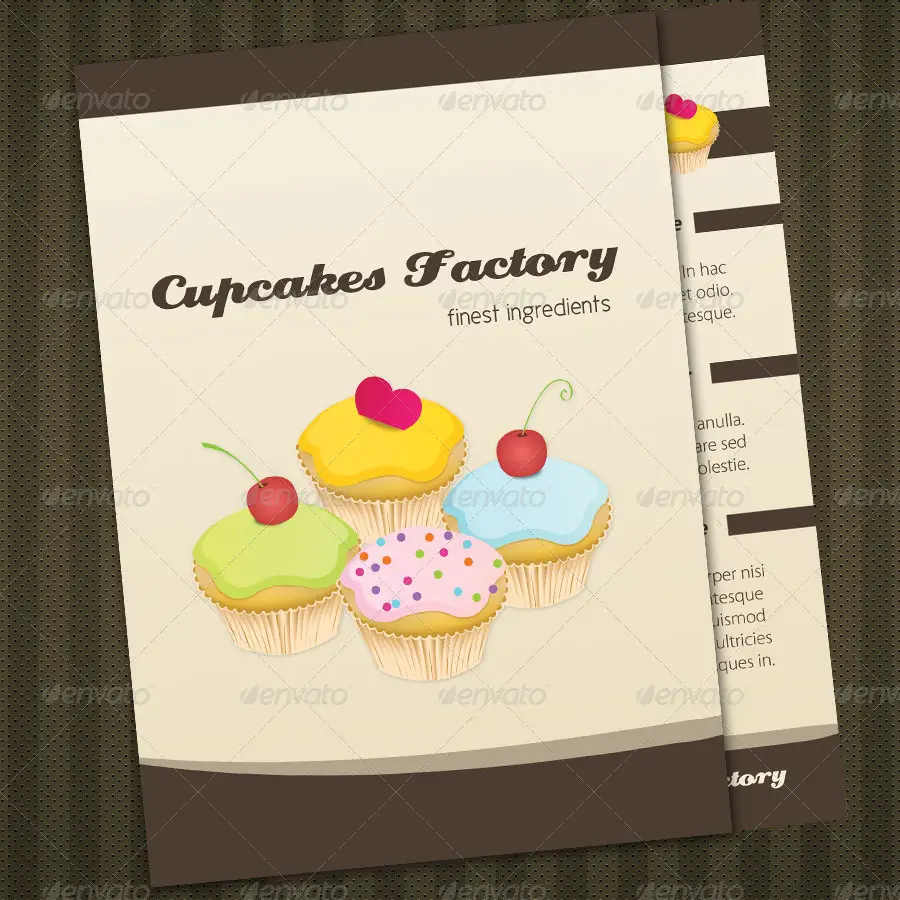 Cupcakes Bakery Menu