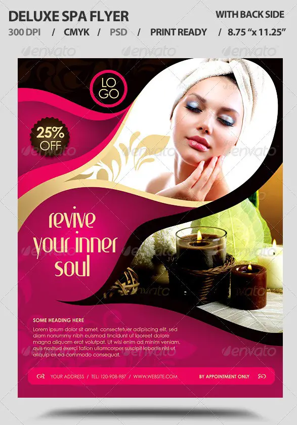 Deluxe Spa Business Promotion Flyer