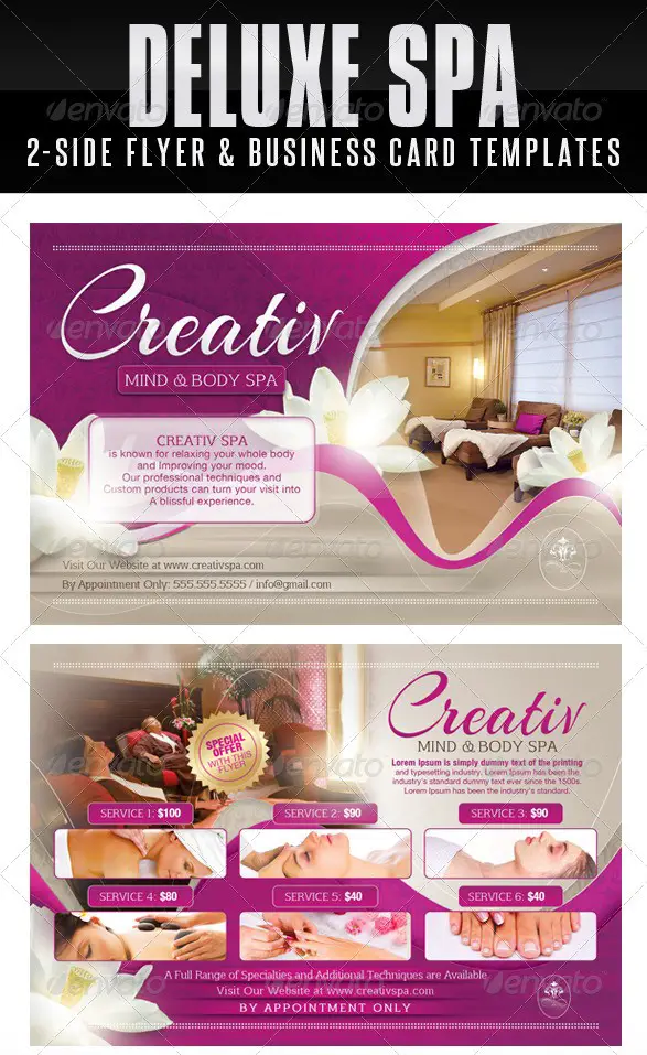 Deluxe Spa Flyer