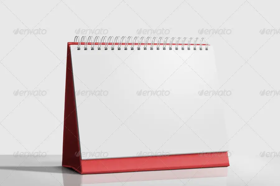 Desk Calendar Mockup Set