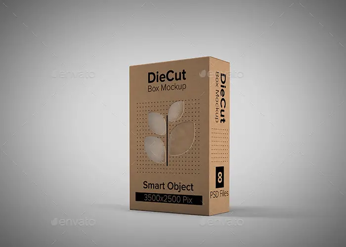 DieCut Box Mockup