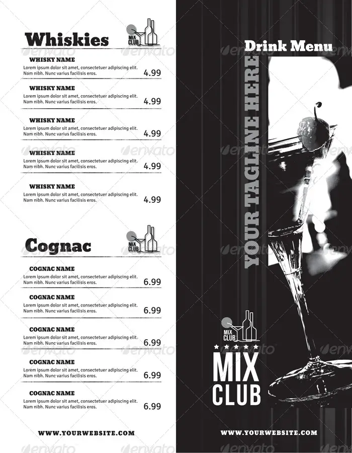 Drink Menu