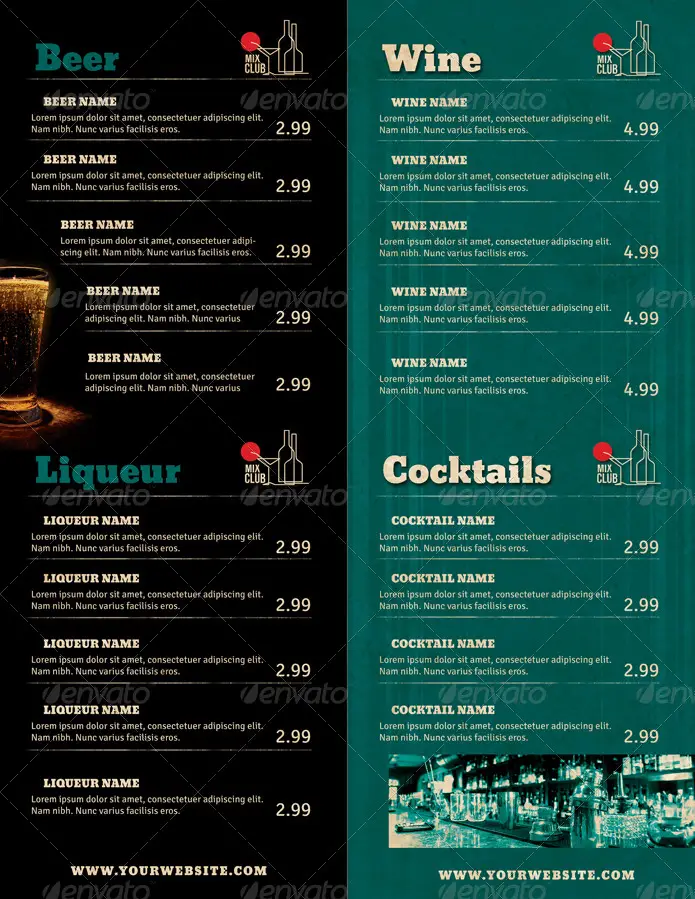 Drink Menu