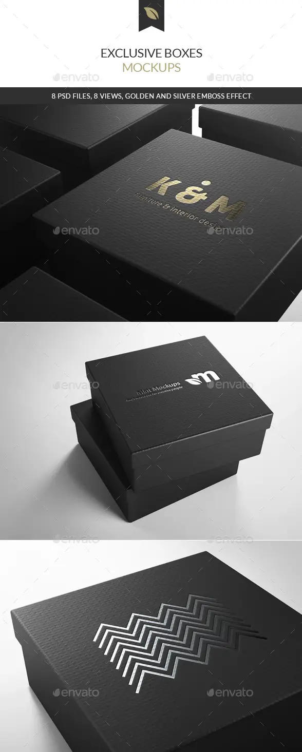 Exclusive Boxes Mockups