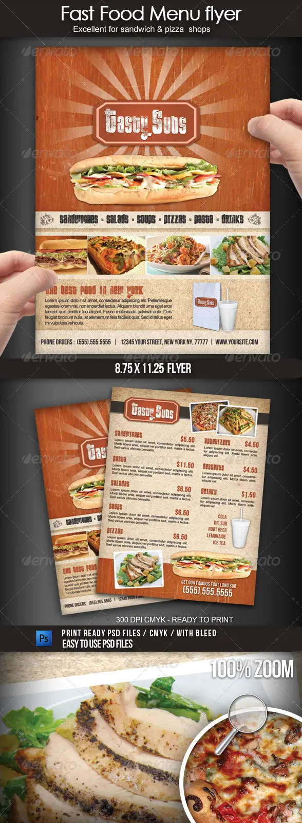 Fast Food Menu Flyer