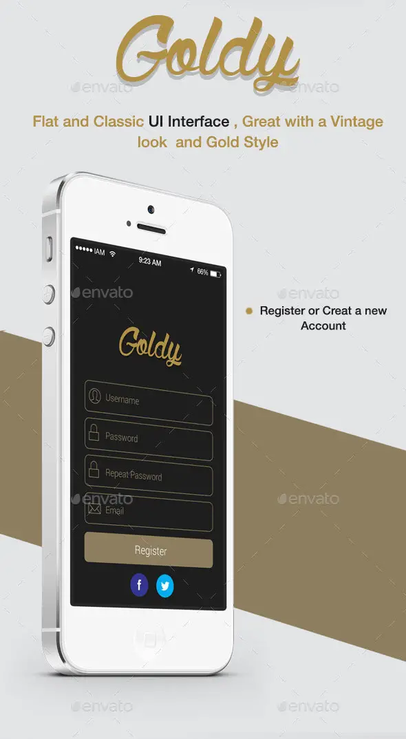 Flat Classic UI Kit