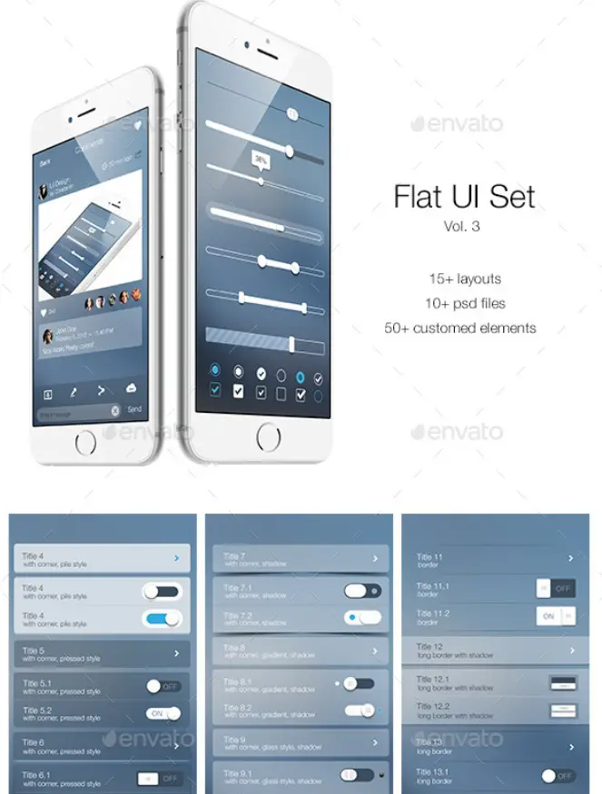 Flat UI Set Vol. 3