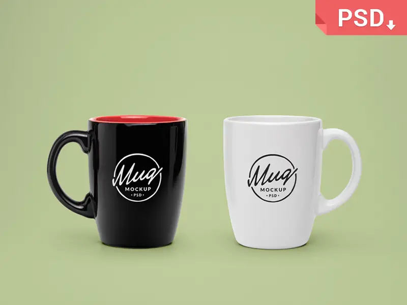 Free Coffee Mug PSD Mockup