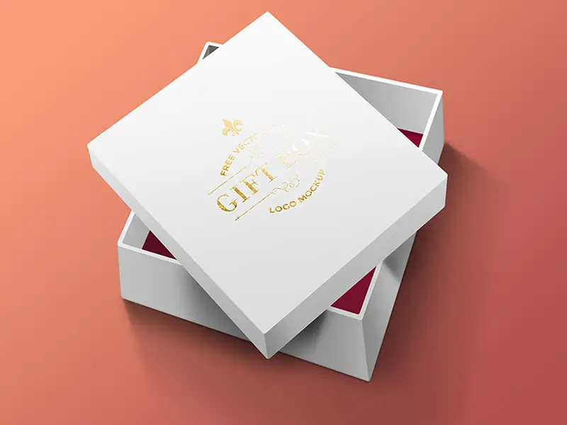 Free Gift Box PSD