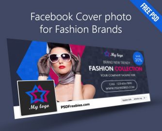 Free PSD Facebook Cover Template for Fashion Brands