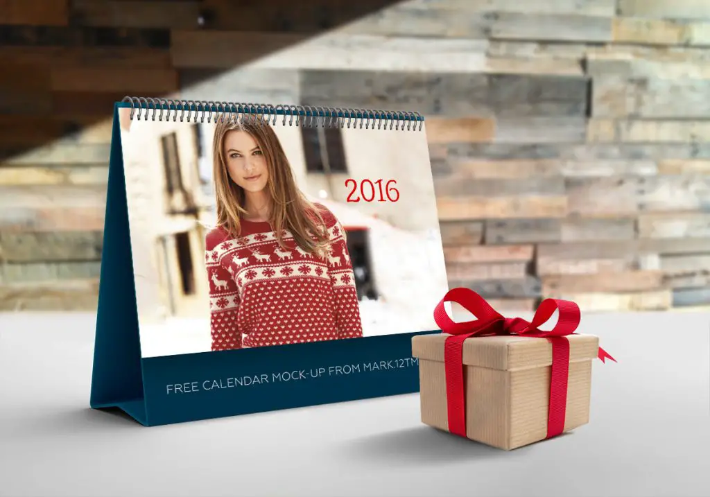 Free calendar mockup