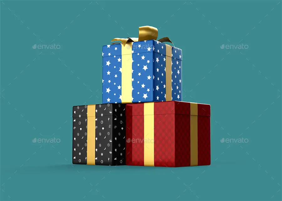 Gift Box Mockup