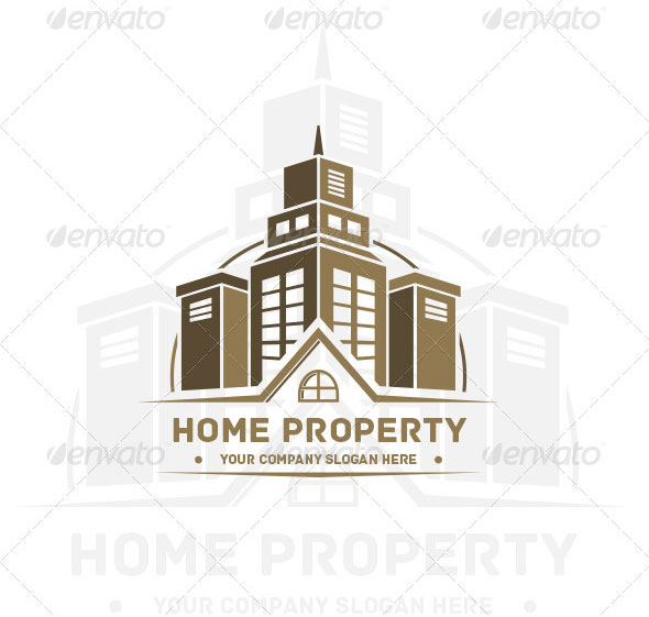 Home Property Vintage Arch Logo