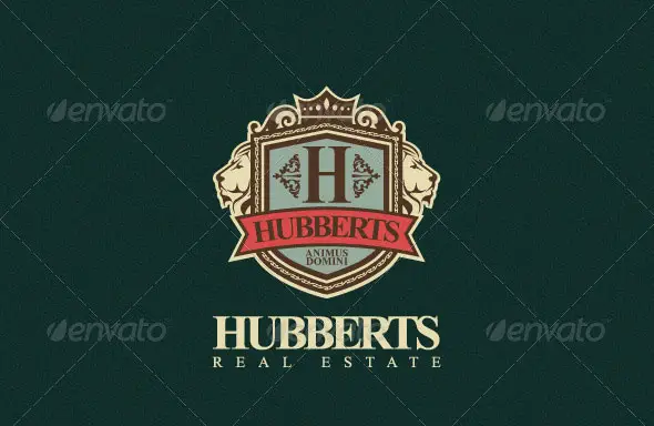 Hubberts Royal Crest Logo Template