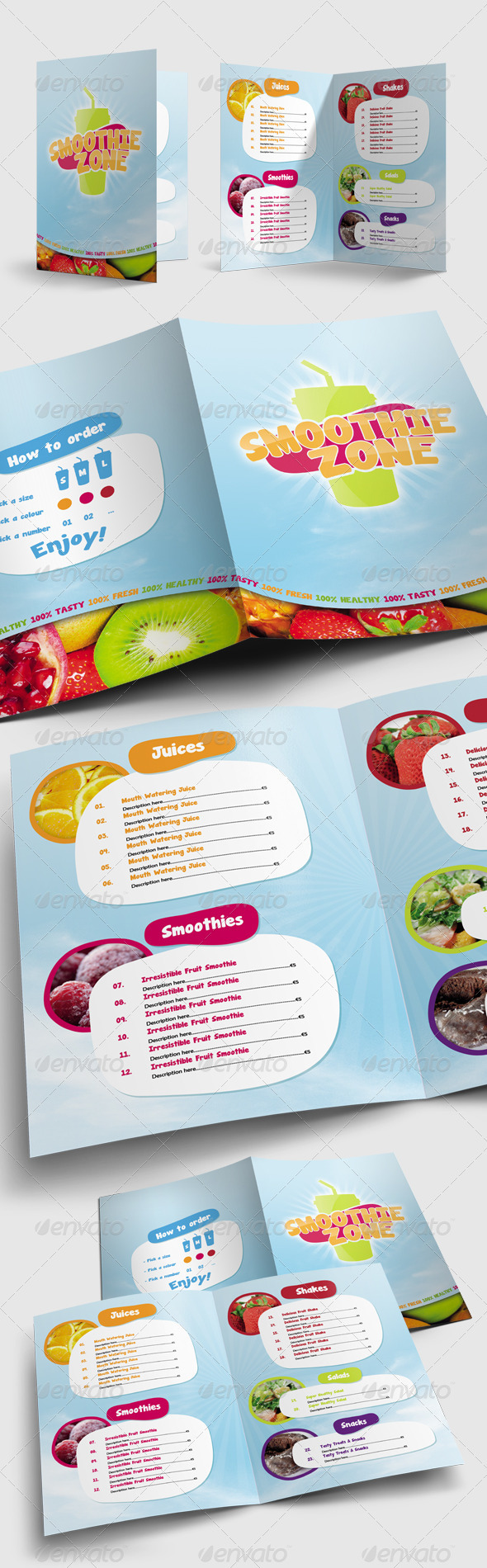 Juice and Smoothie Menu - Smoothie Zone