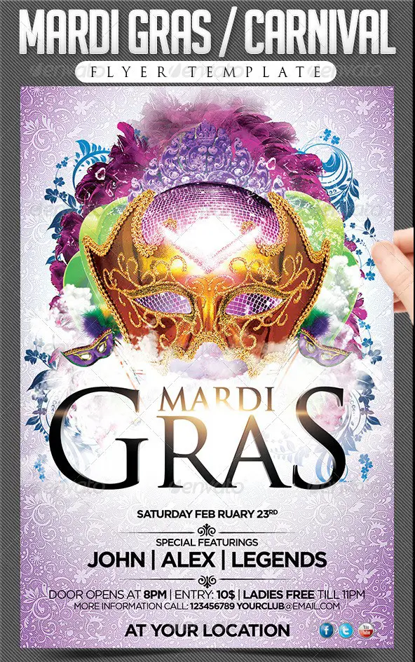 Mardi Gras / Carnival Flyer