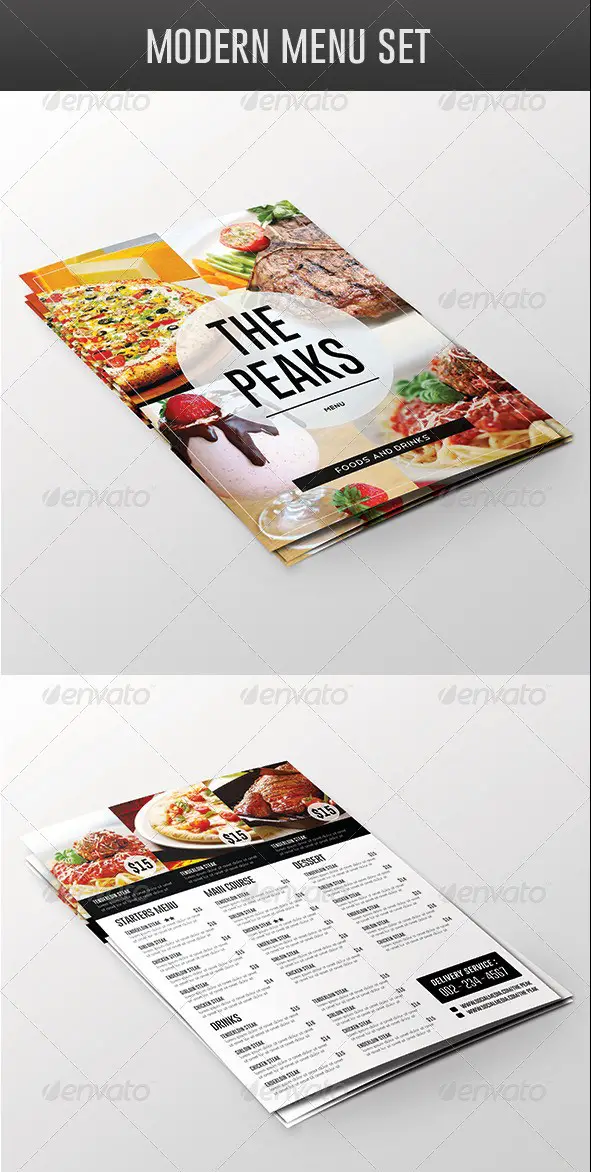 Modern Menu Pack