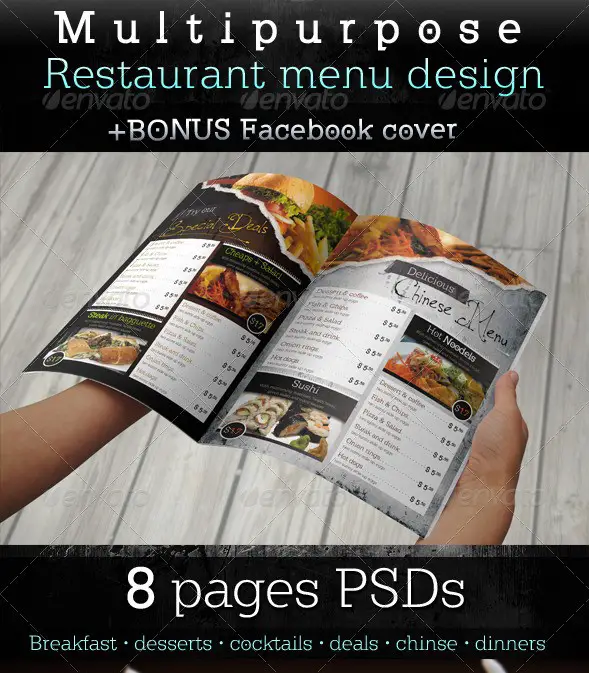 Multipurpose Restaurant Menu Template