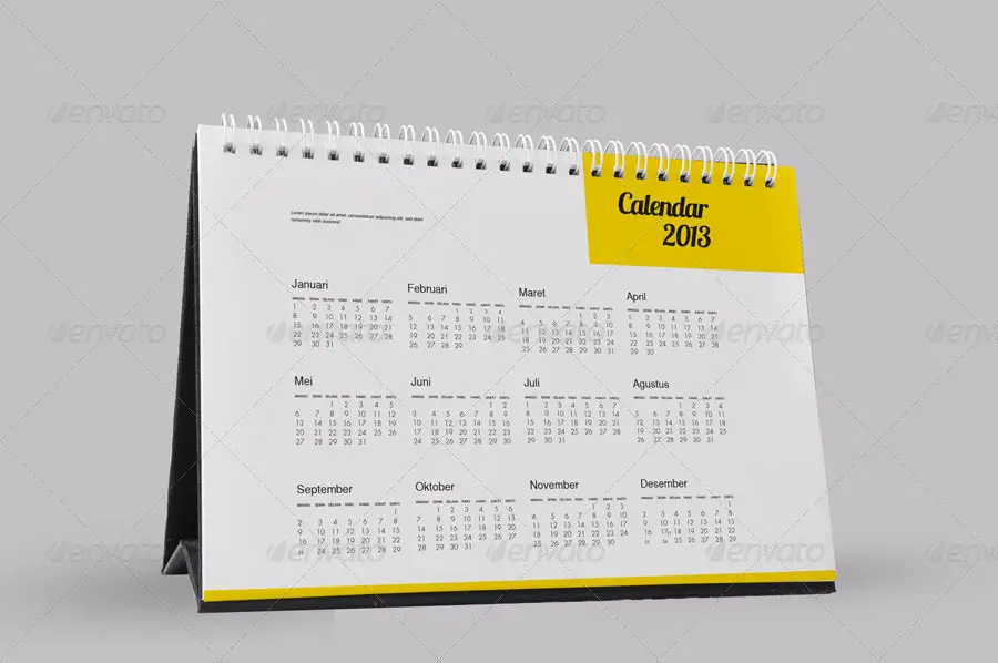 Photorealistic Calendar Mockups