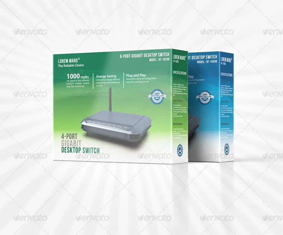 Product Package Display Box Mockup