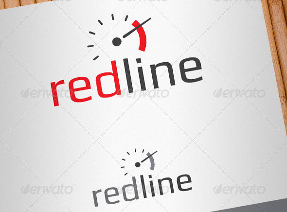 Redline High Performance Auto Parts Logo Template