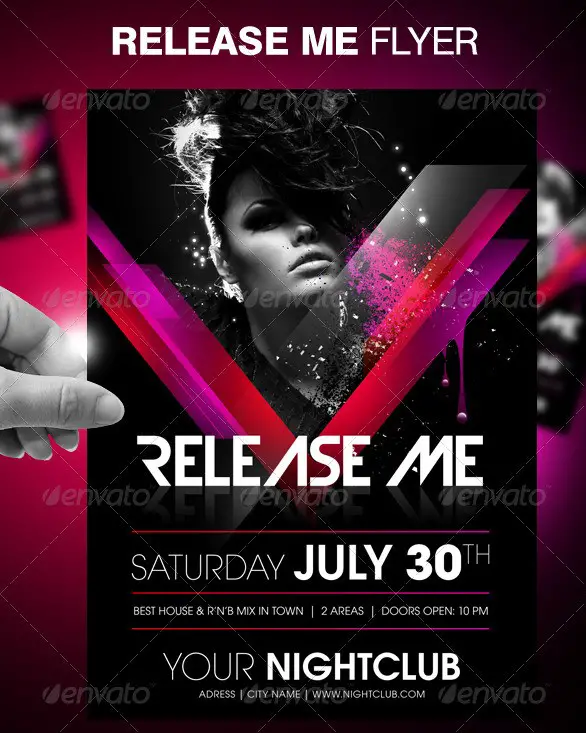 Release Me Party Flyer