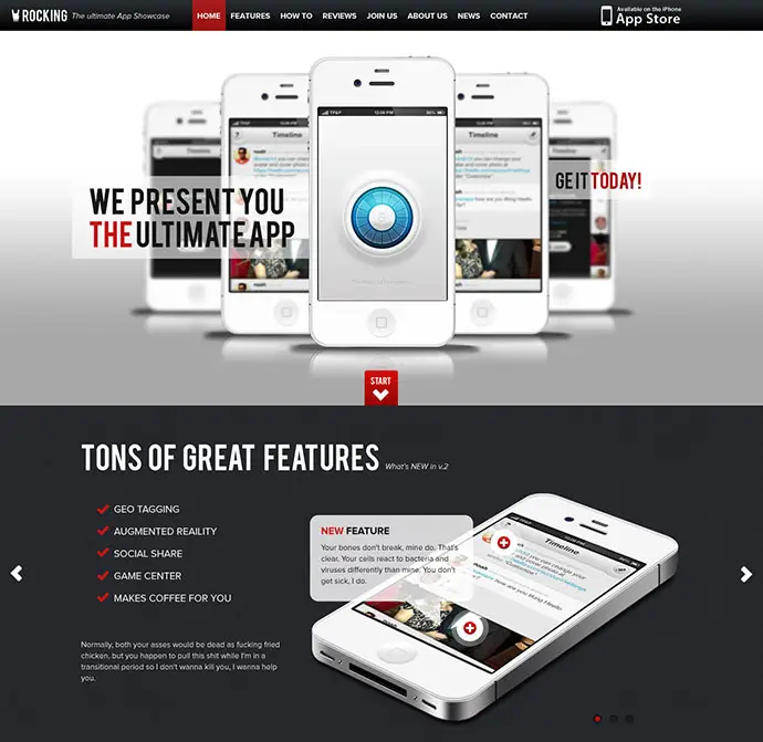 Rocking Parallax iPhone App Showcase