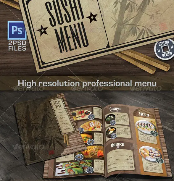 Sushi Menu