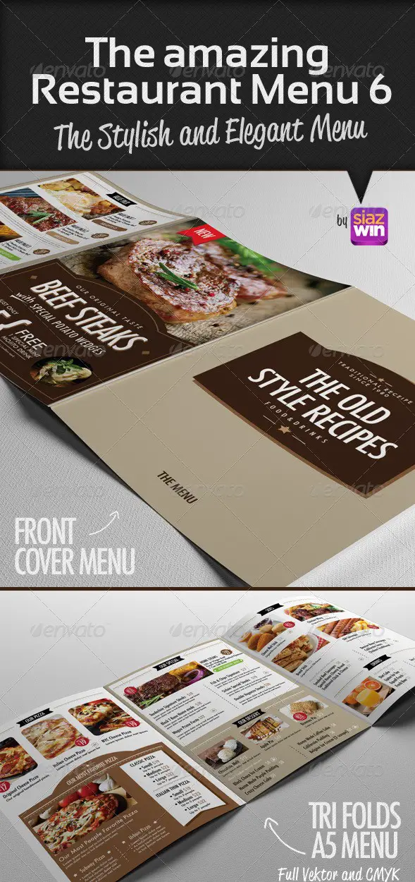 The Amazing Restaurant Menu 6