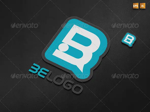 Two Versions Abstract Letter B Logo