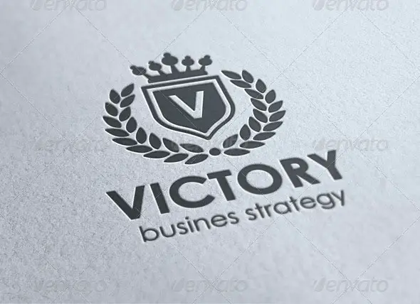 Victory - Heraldic Elegant Logo