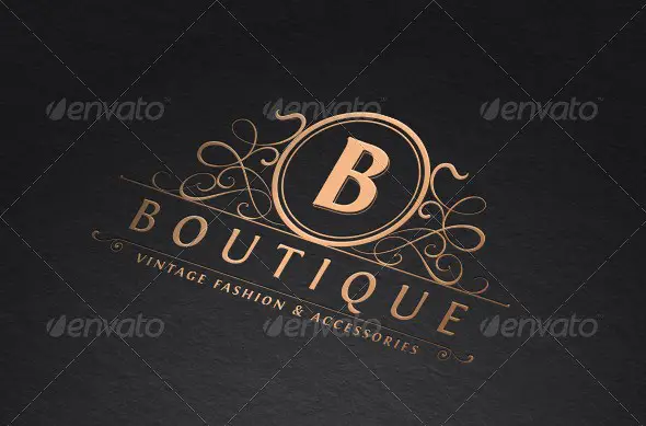 Vintage Boutique Logo Template