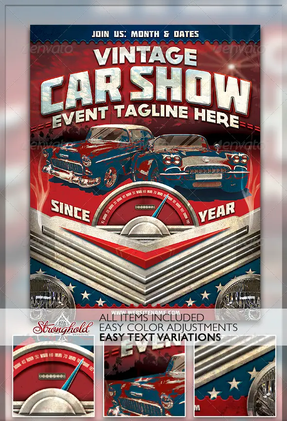 Vintage Car Show Flyer