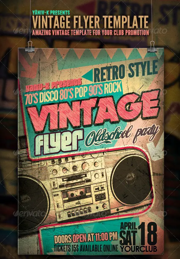 Vintage Flyer Template