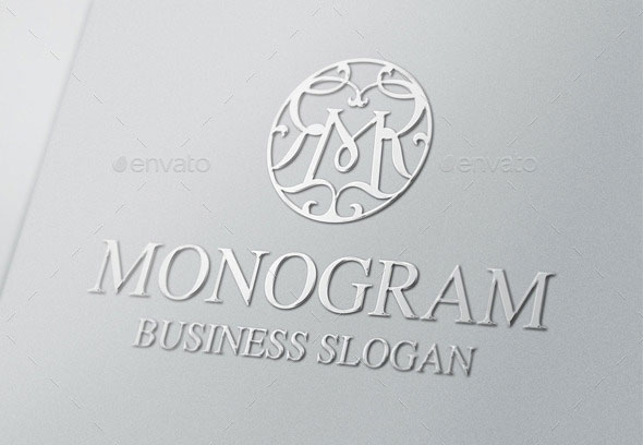 Vintage Monogram M Logo Letter
