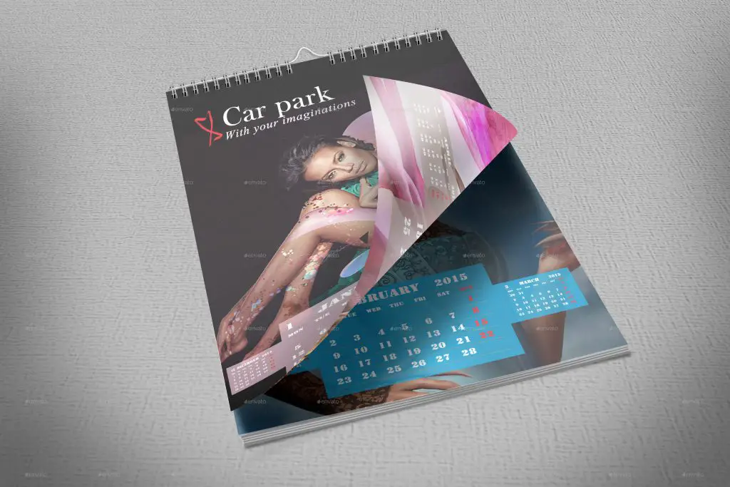 Wall Calendar Mockup